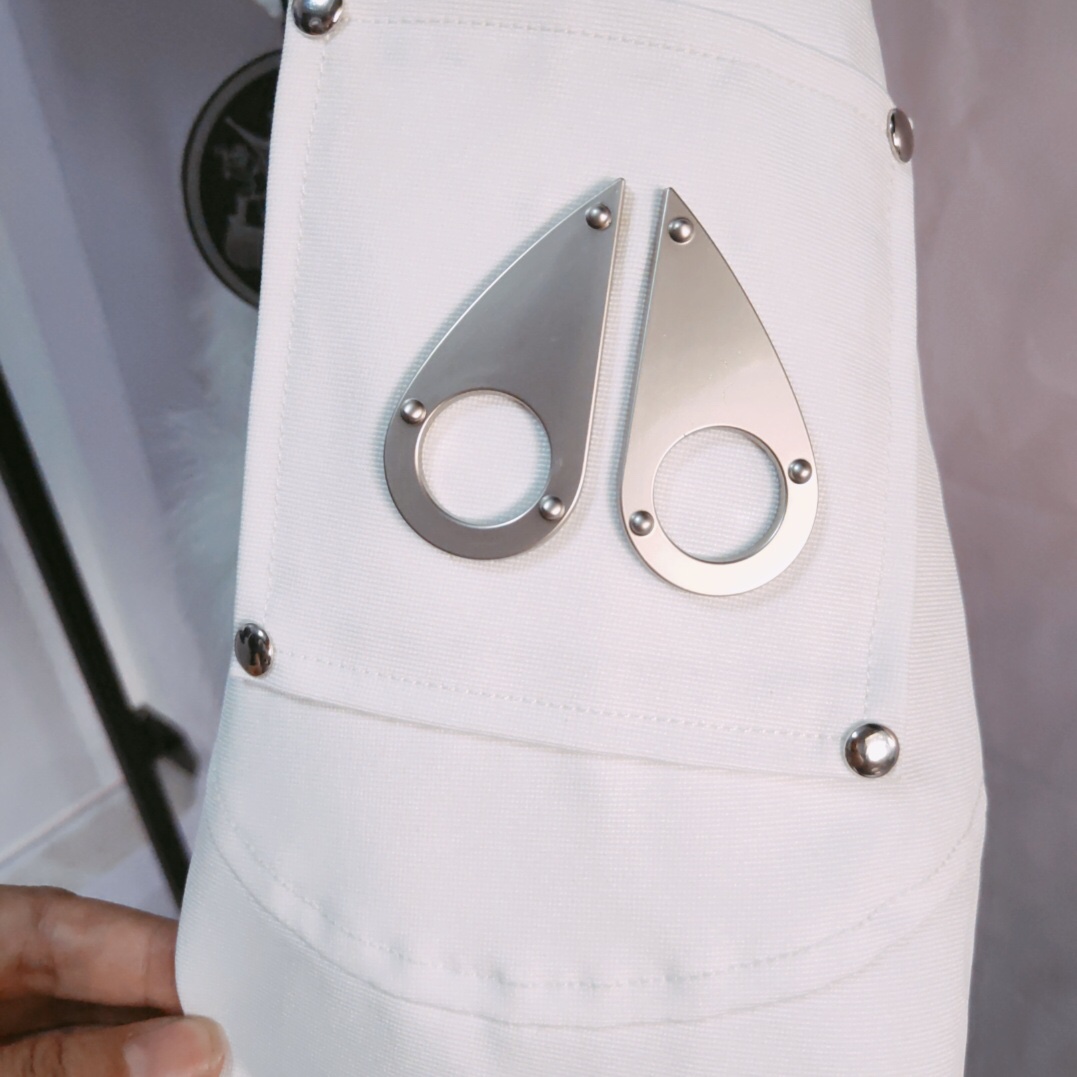 Moose Knuckles White Down Jacket  - 