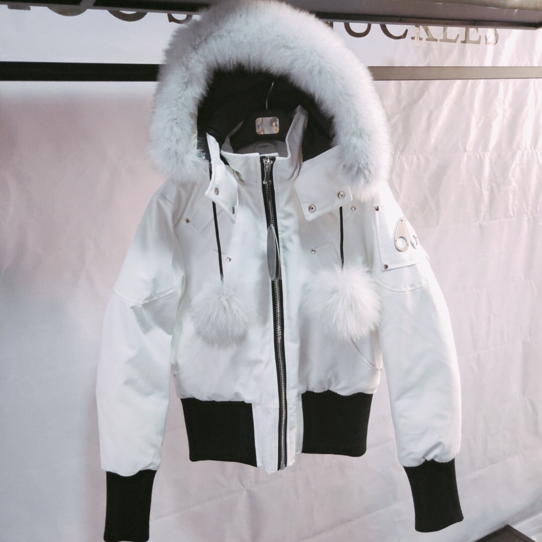 Moose Knuckles White Down Jacket  - 