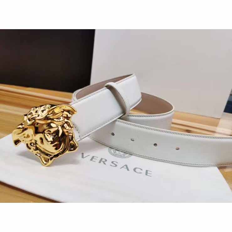 Versace Medusa Head Leather Belt - 