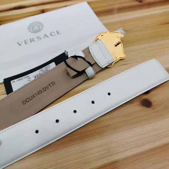 Versace Medusa Head Leather Belt - 