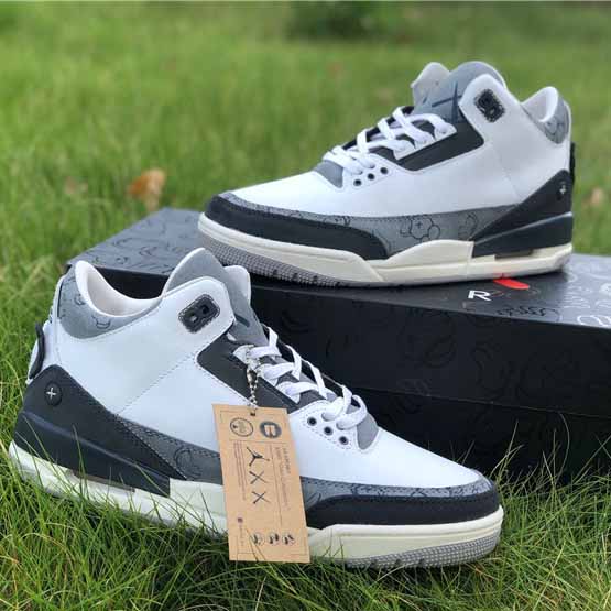 Jordan Kwas X AJ3 Fresh Water White/Light Grey Sneakers - 