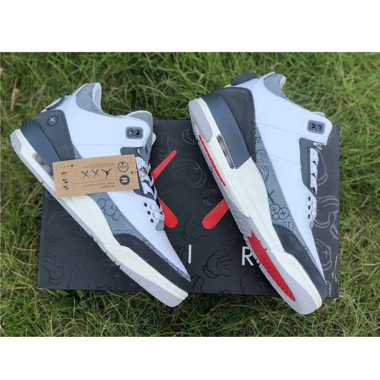 Jordan Kwas X AJ3 Fresh Water White/Light Grey Sneakers - 