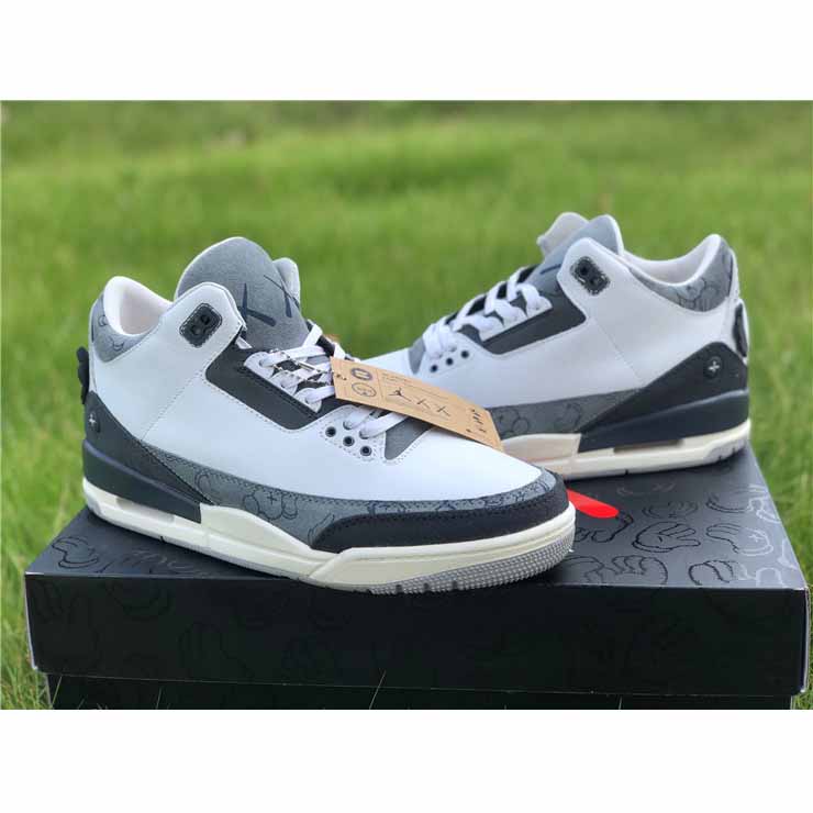 Jordan Kwas X AJ3 Fresh Water White/Light Grey Sneakers - 