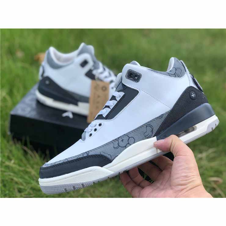 Jordan Kwas X AJ3 Fresh Water White/Light Grey Sneakers - 