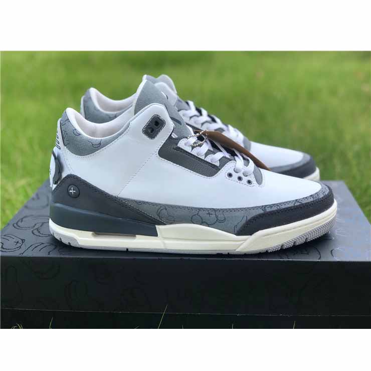 Jordan Kwas X AJ3 Fresh Water White/Light Grey Sneakers - 