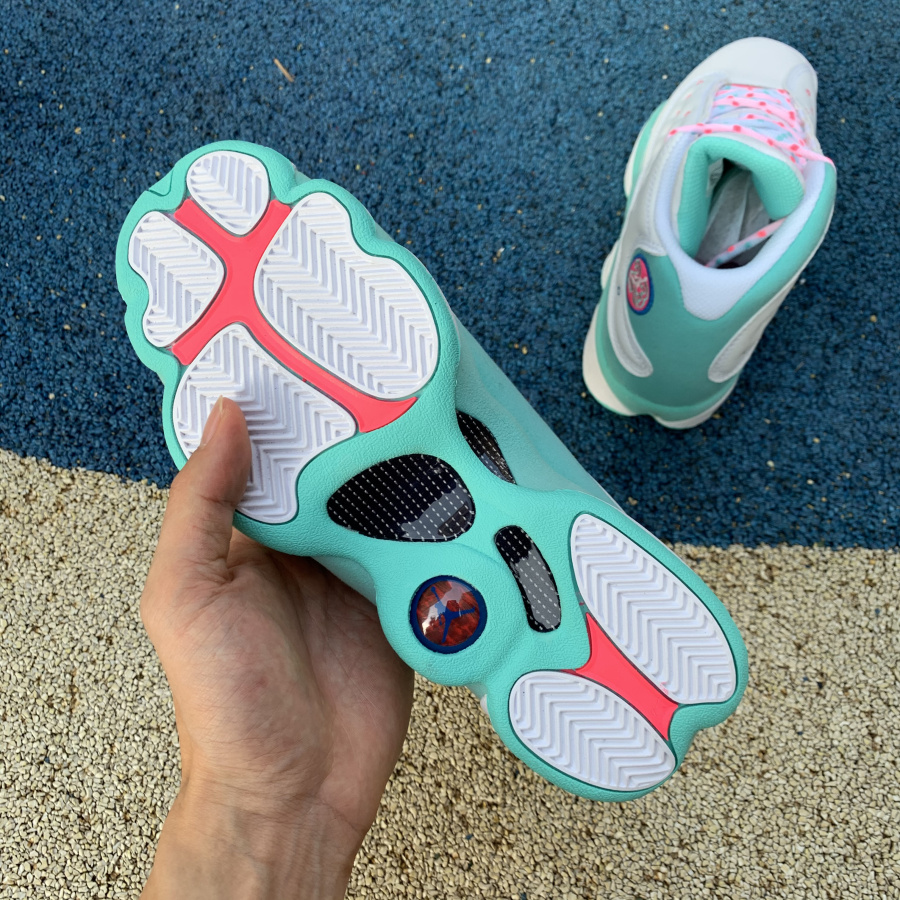 Jordan AJ13 Aurora Green 439358-100 - 