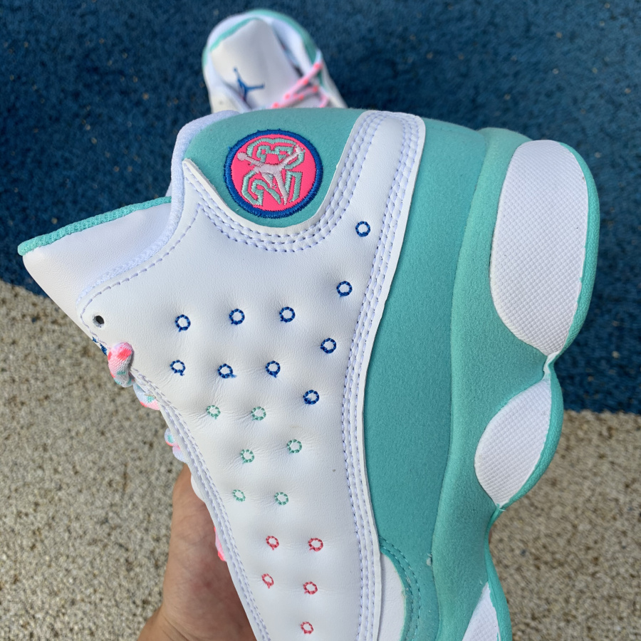Jordan AJ13 Aurora Green 439358-100 - 