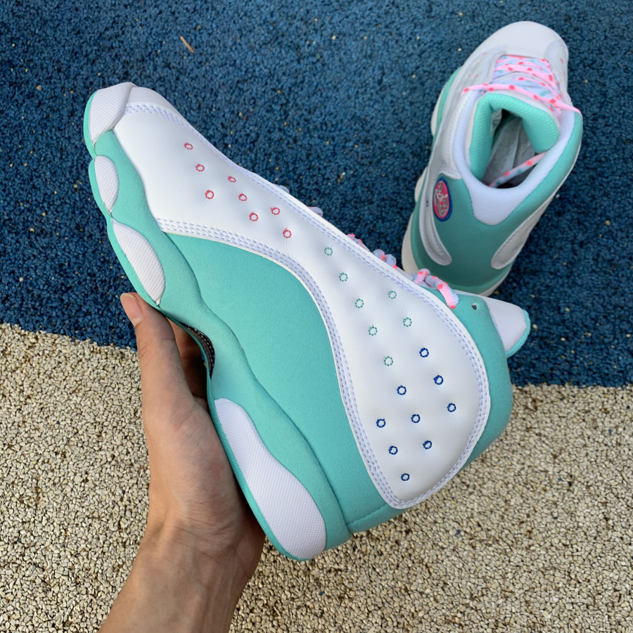 Jordan AJ13 Aurora Green 439358-100 - 