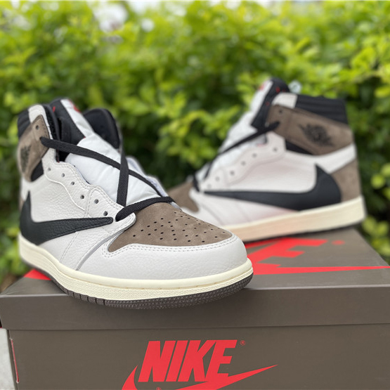 Jordan Travis Scott Air 1 Mocha CD4487-100 - 