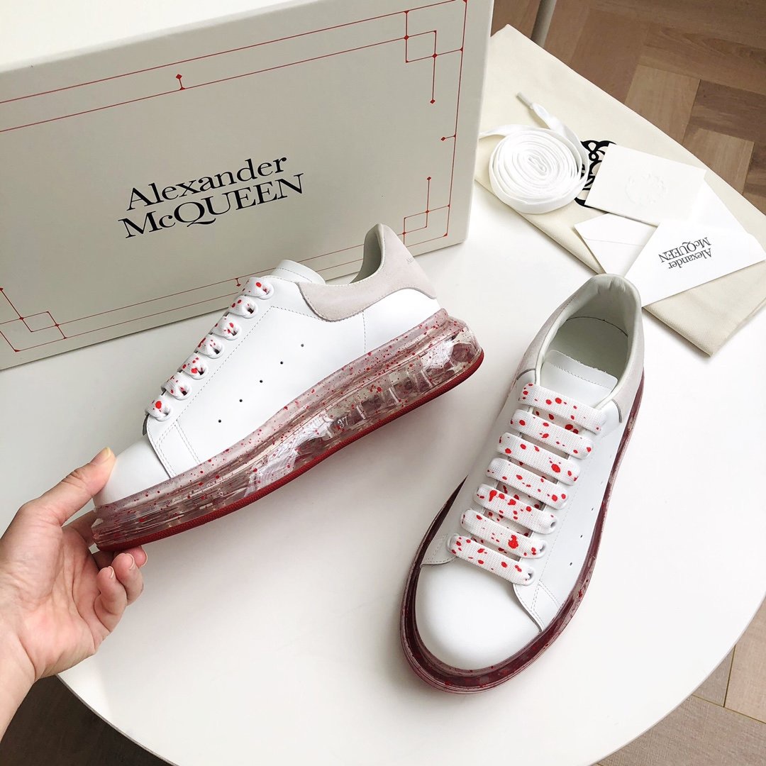 Alexander Mqueen Air Platform Leather Sneakers - 