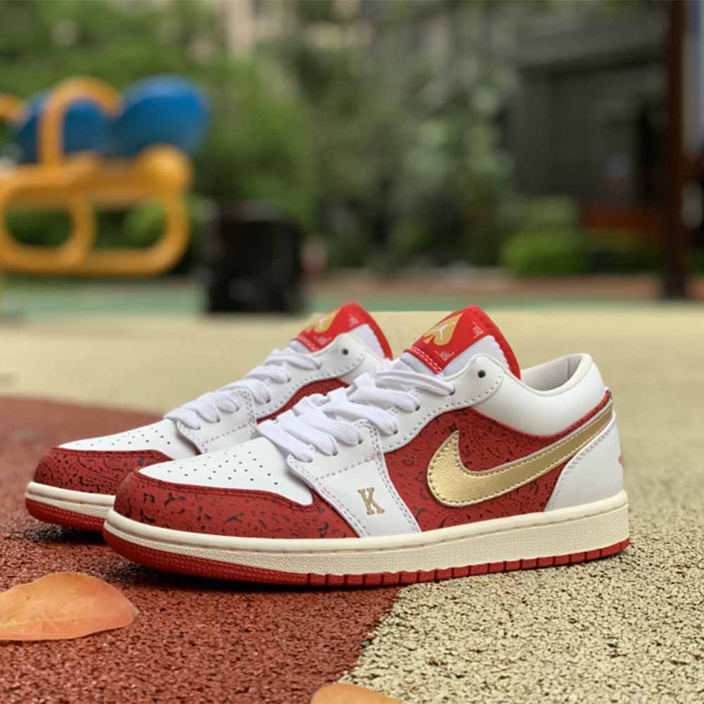 Jordan AJ1 Low SE Spades Black Jack - 