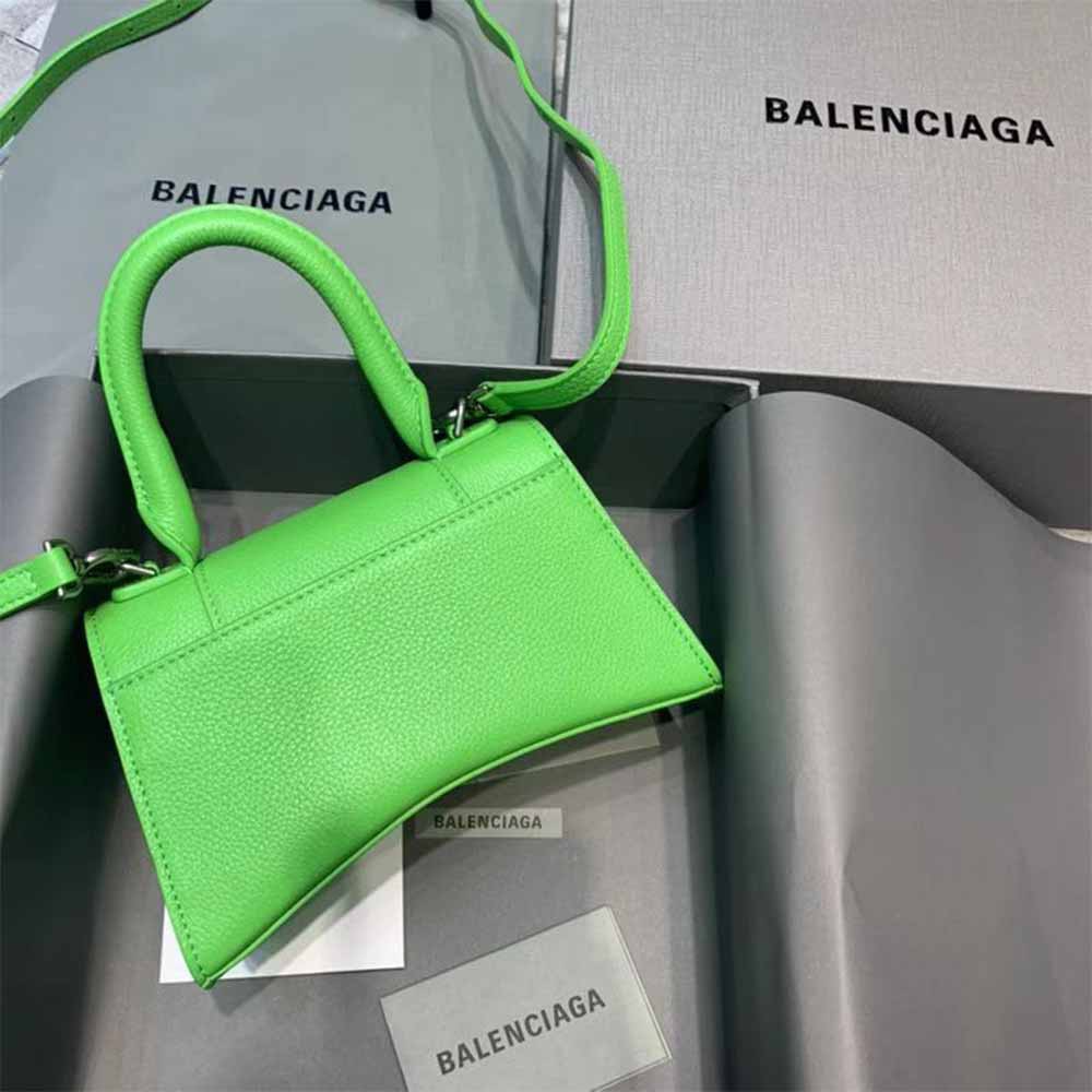 [50% Discount]Balenciaga Hourglass Top Handle Bag In Green - 