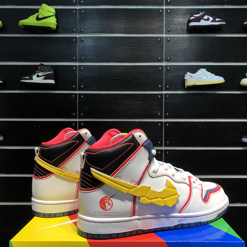 Gundam X Nike SB Dunk High Project RX-0 Unicorn - DesignerGu