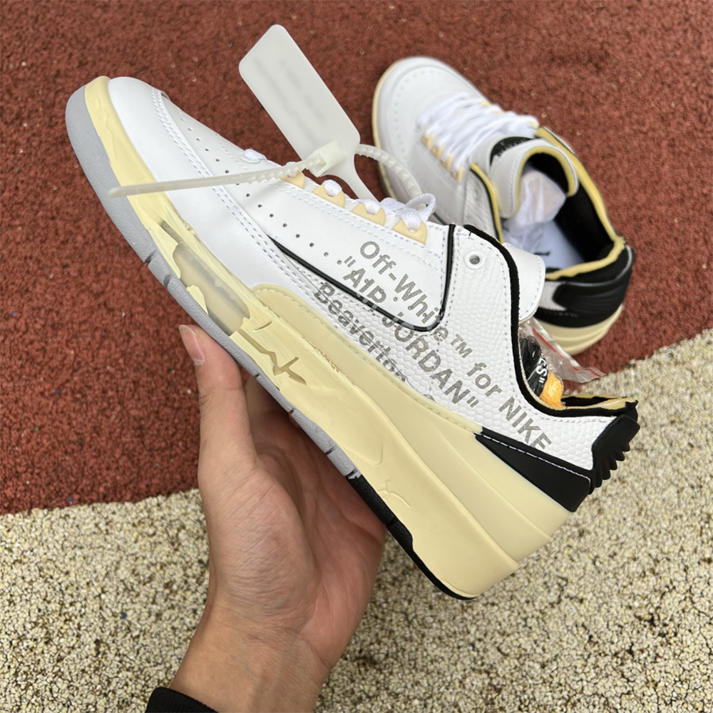 Jordan Offwhite X AJ2 Low “White/Black” Sneakers - 