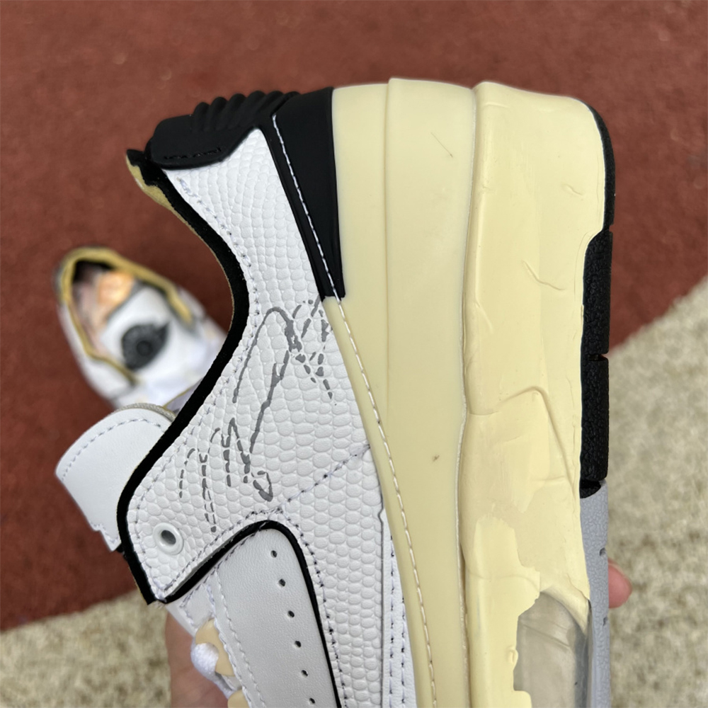 Jordan Offwhite X AJ2 Low “White/Black” Sneakers - 