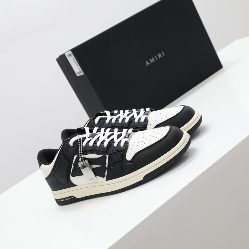 Amiri Skel-Top Low Sneaker Black/White - 