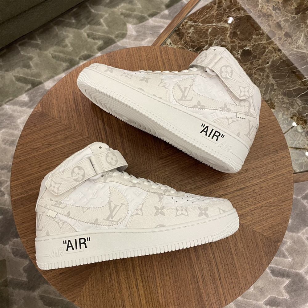 Louis Vuitton X Nike Air Force 1 Mid-Top Sneaker In White - 