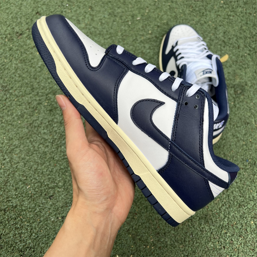Nike Dunk Vintage Navy Sneaker - DesignerGu