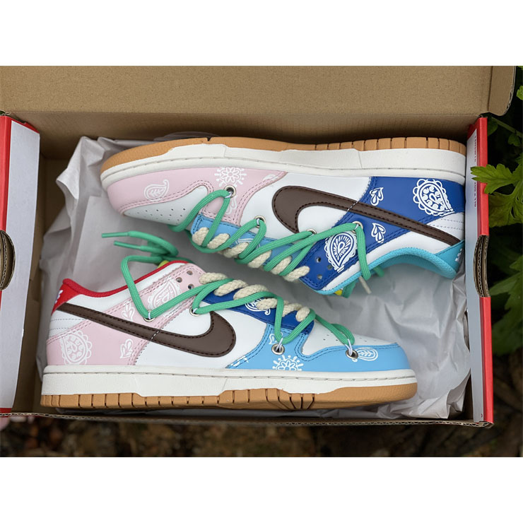 Nike Dunk Colorful Cashew Nuts Low Sneaker CZ 2496-100 - 