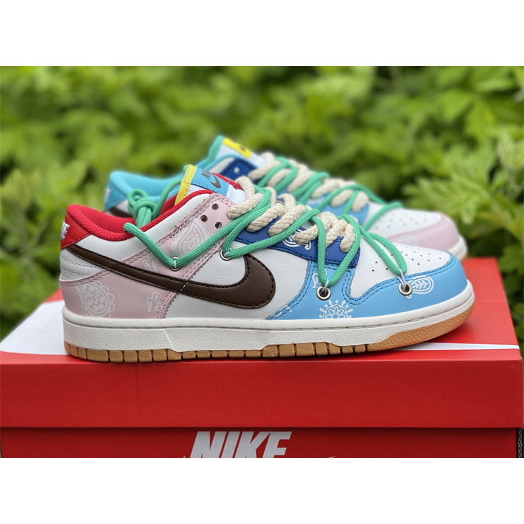 Nike Dunk Colorful Cashew Nuts Low Sneaker CZ 2496-100 - 