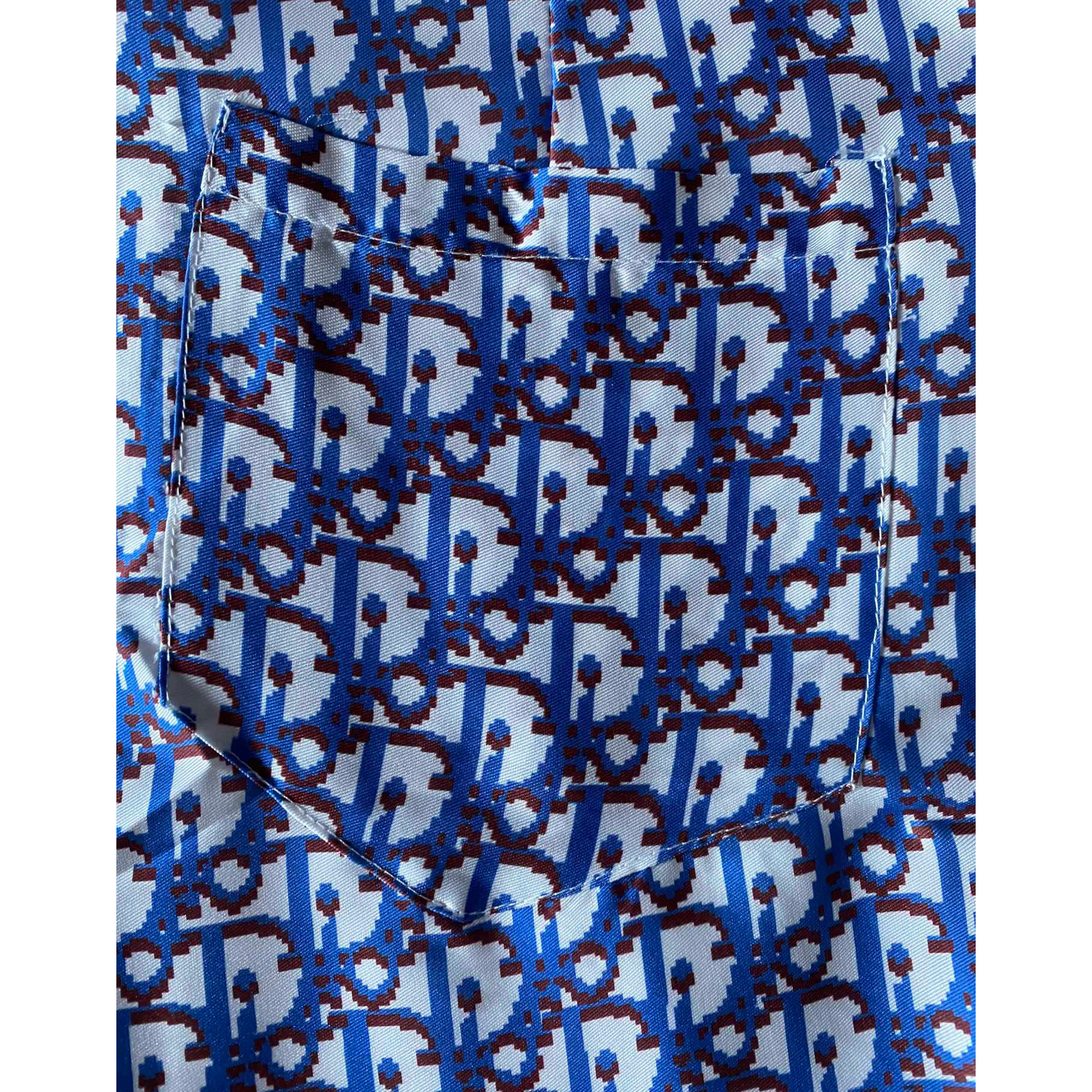 Dior Oblique Pixel Short-Sleeved Shirt And Shorts - DesignerGu