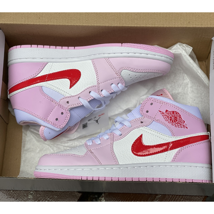 Nike Wmns Air Jordan 1 Mid"Valentine’s Day" Sneaker DR0174-500 - 