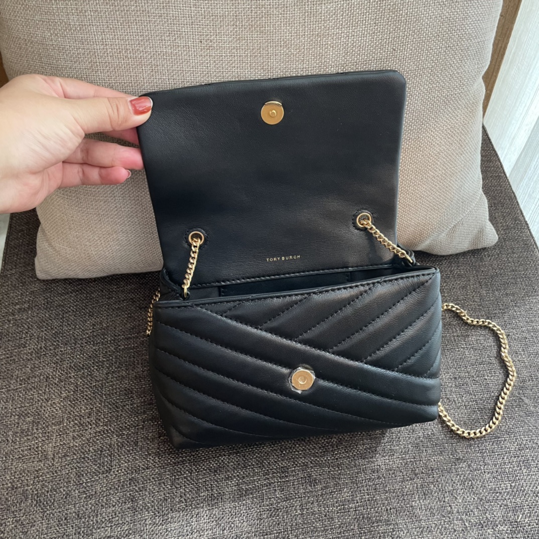 ToryBurch Kira Chevron Convertible Shoulder Bag(18-12.5-5.5cm)  TB316M - 