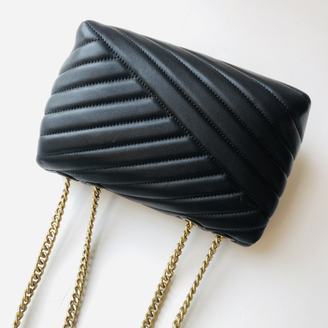 ToryBurch Kira Chevron Convertible Shoulder Bag(22.5-15-8cm)  TB316S90452 - 