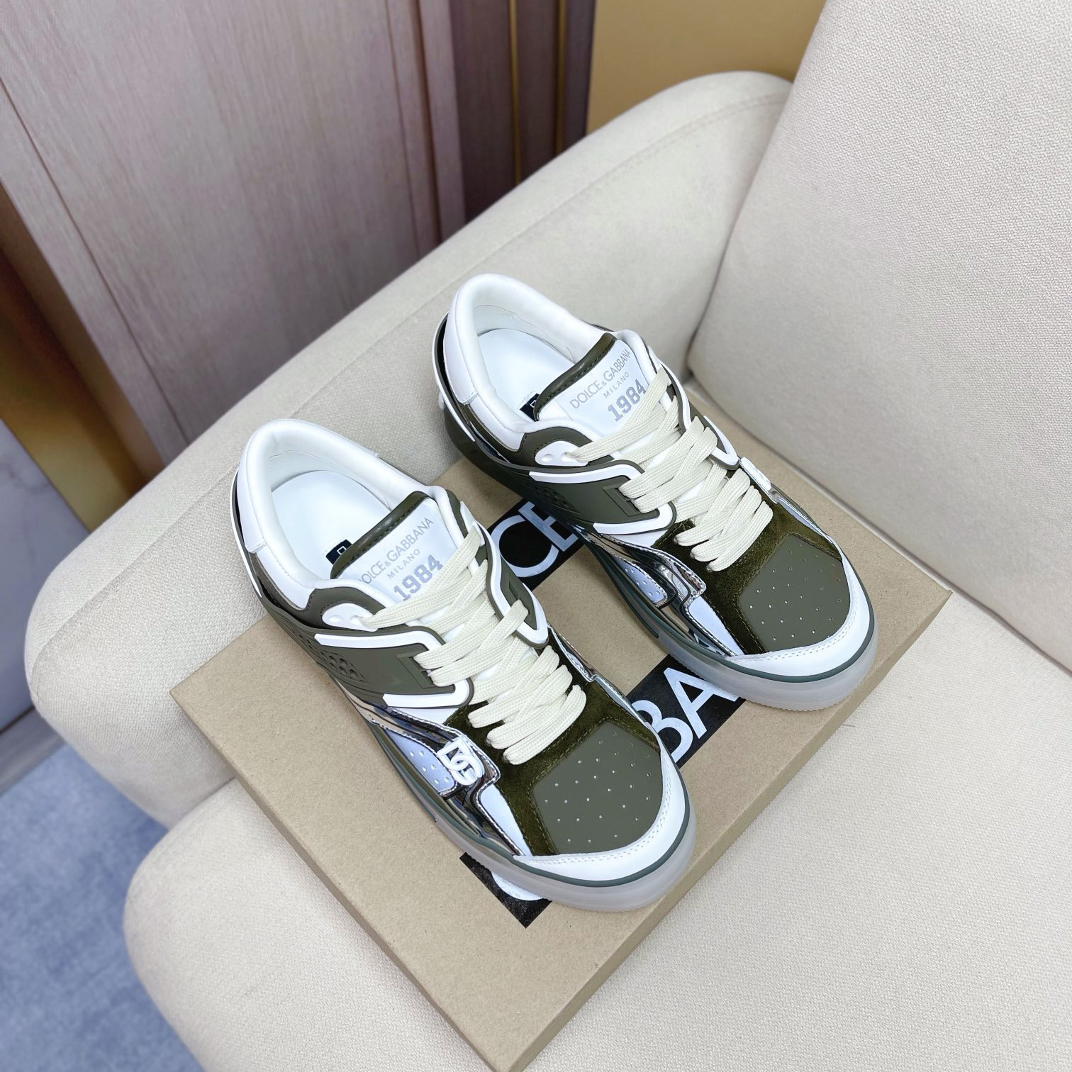 Dolce & Gabbana Calfskin Custom 2.Zero Sneakers - 
