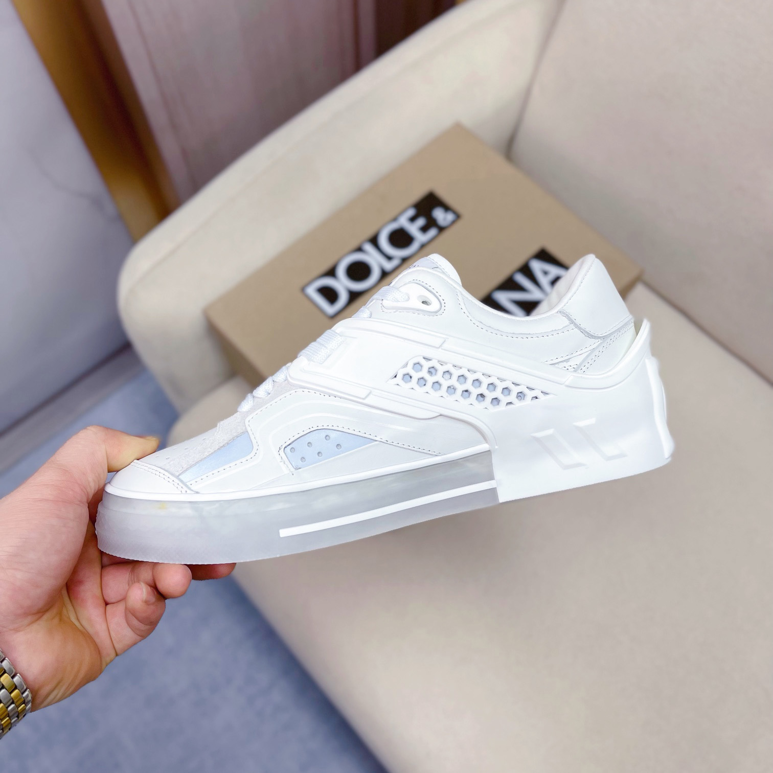 Dolce & Gabbana Calfskin Custom 2.Zero Sneakers - 