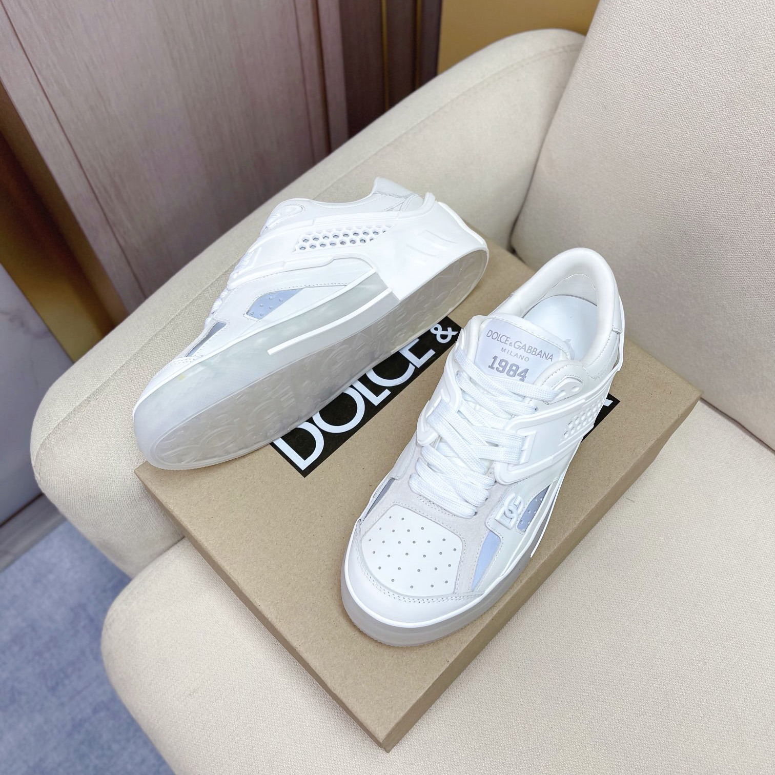 Dolce & Gabbana Calfskin Custom 2.Zero Sneakers - 