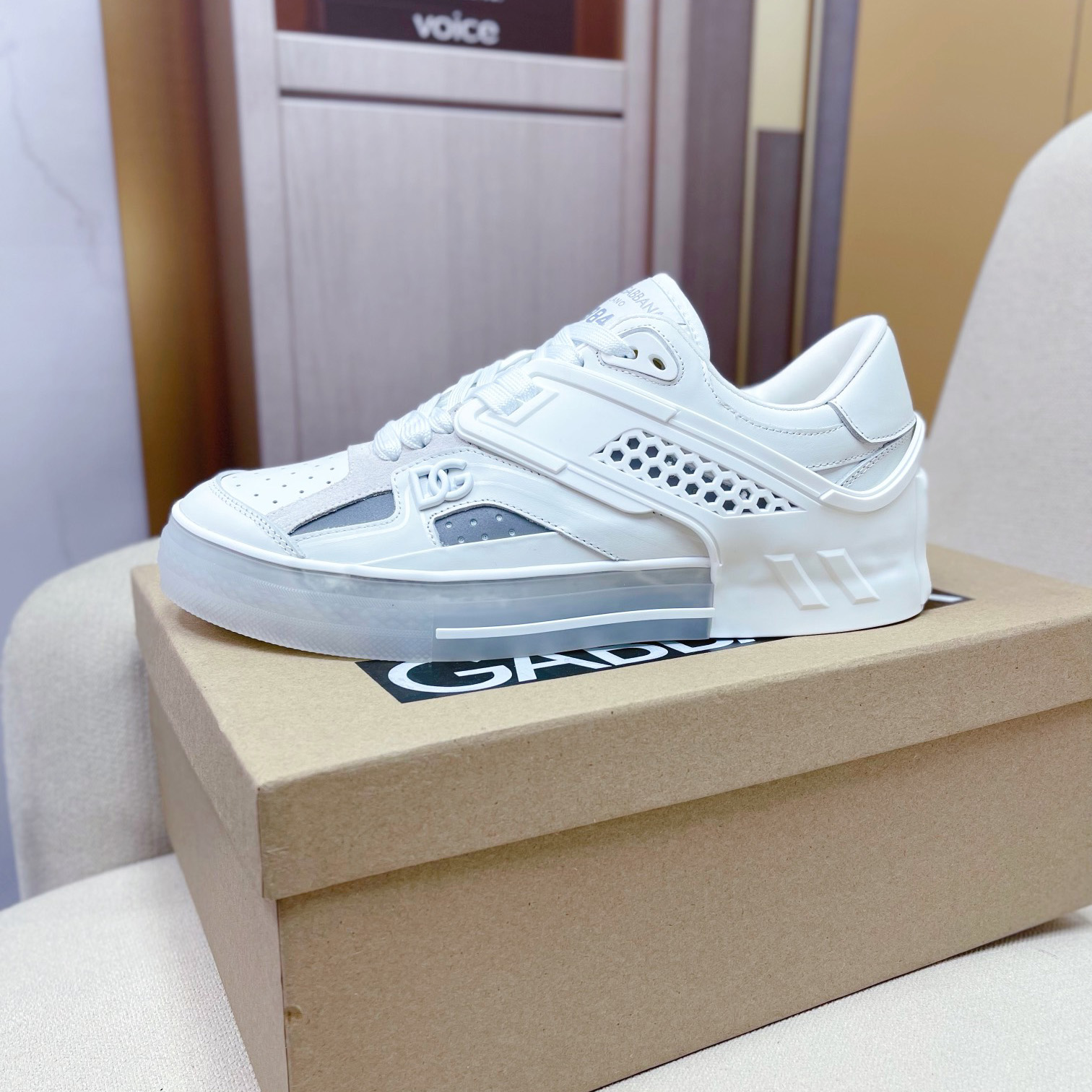 Dolce & Gabbana Calfskin Custom 2.Zero Sneakers - 