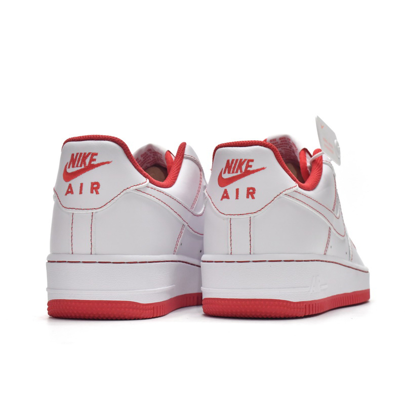 Nike Air Force 1 Low Contrast Stitch Red Sneaker   CV1724-100  - 