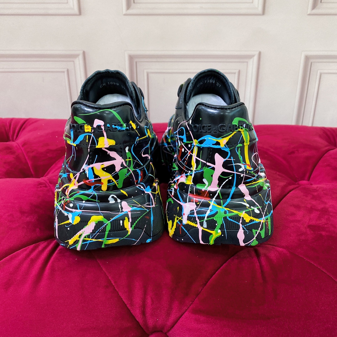 Dolce & Gabbana Mixed-Materials Daymaster Sneakers - 