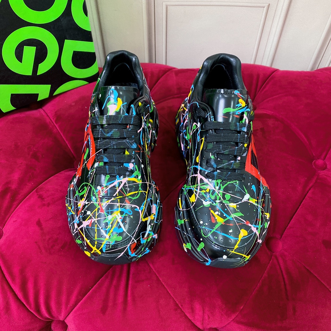 Dolce & Gabbana Mixed-Materials Daymaster Sneakers - 