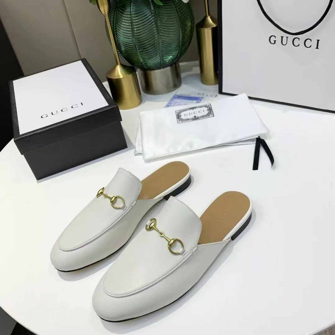 Gucci Princetown Leather Slipper - 