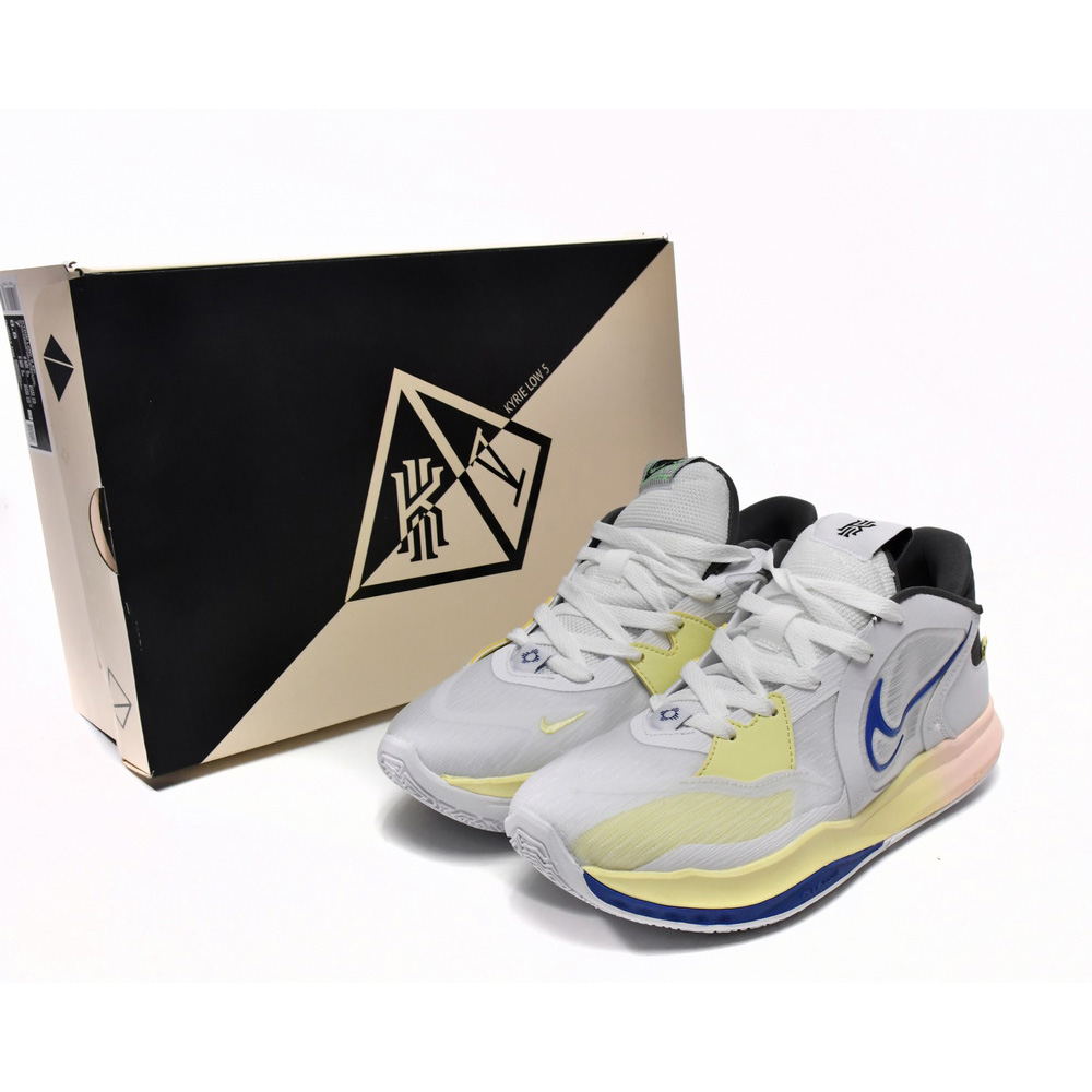 Nike Kyrie Low 5 EP White Game Royal Sneaker      DJ6014-100 - DesignerGu