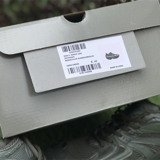 Balenciaga Defender Sneaker In Dark Green Mesh And Nylon - 
