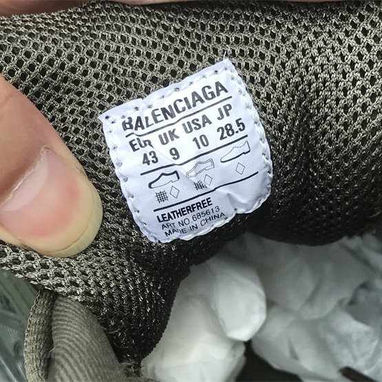 Balenciaga Defender Sneaker In Dark Green Mesh And Nylon - 