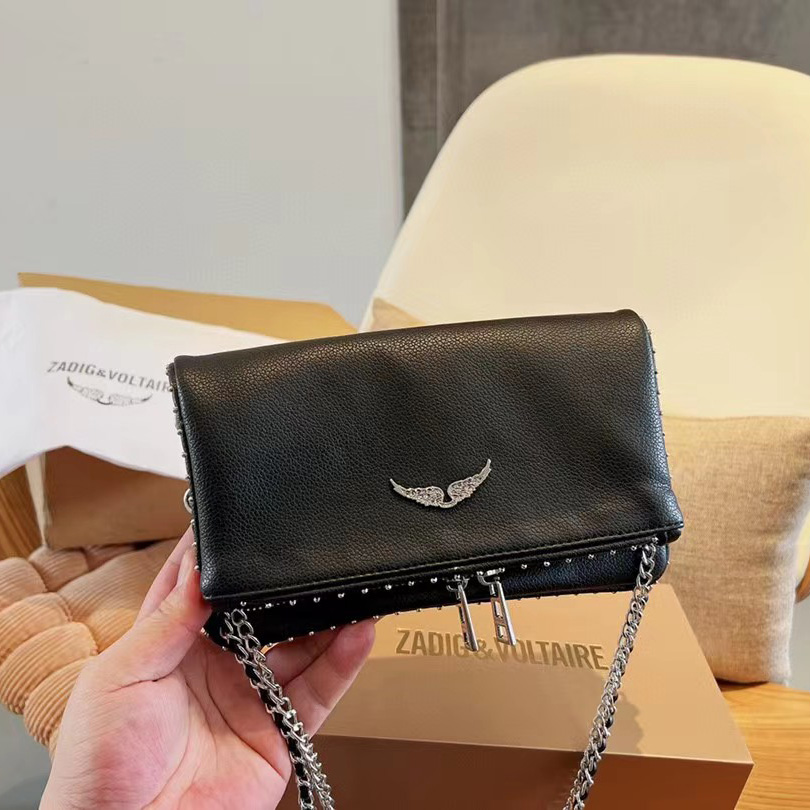 Zadig & Voltaire Shoulder Bag In Black(21-13-3cm) - 