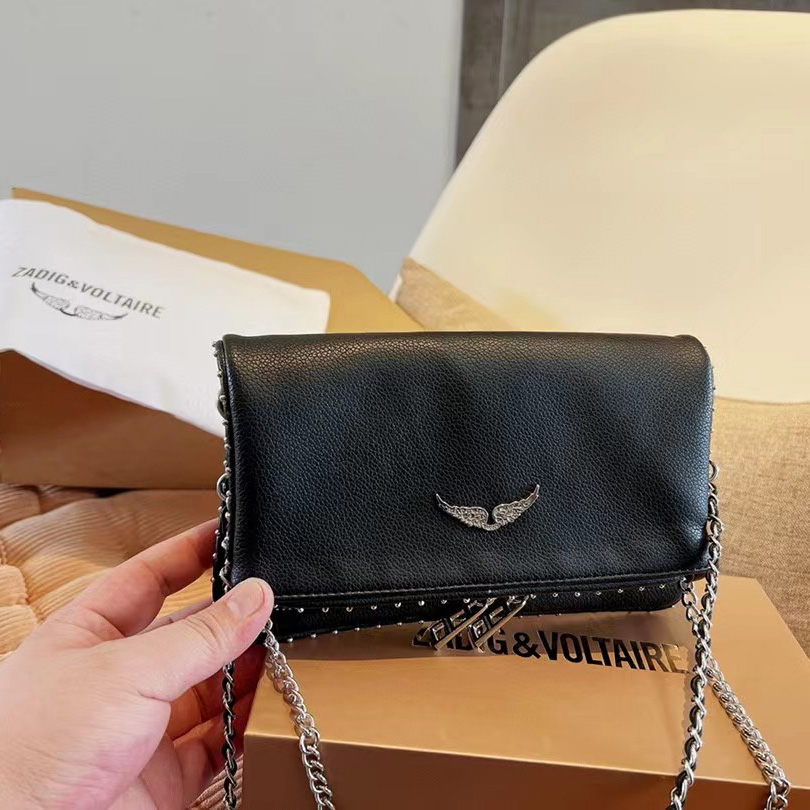 Zadig & Voltaire Shoulder Bag In Black(21-13-3cm) - 