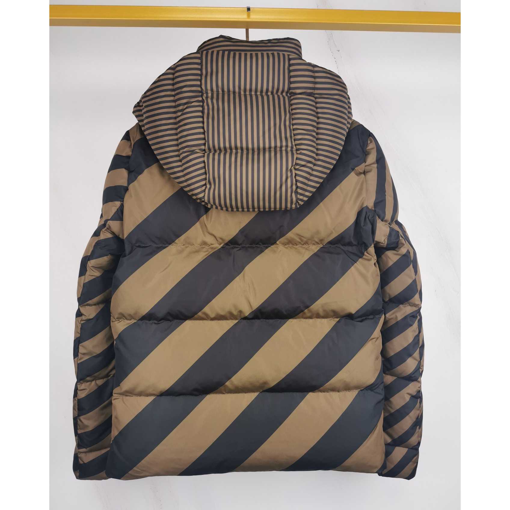 Fendi Brown Nylon Down Jacket - 