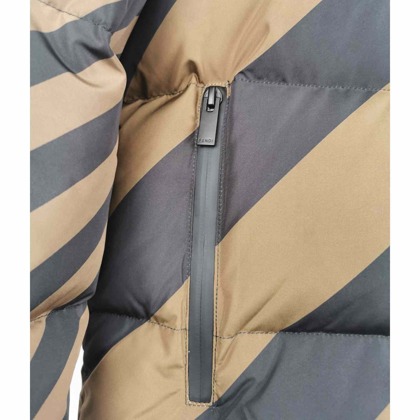 Fendi Brown Nylon Down Jacket - 