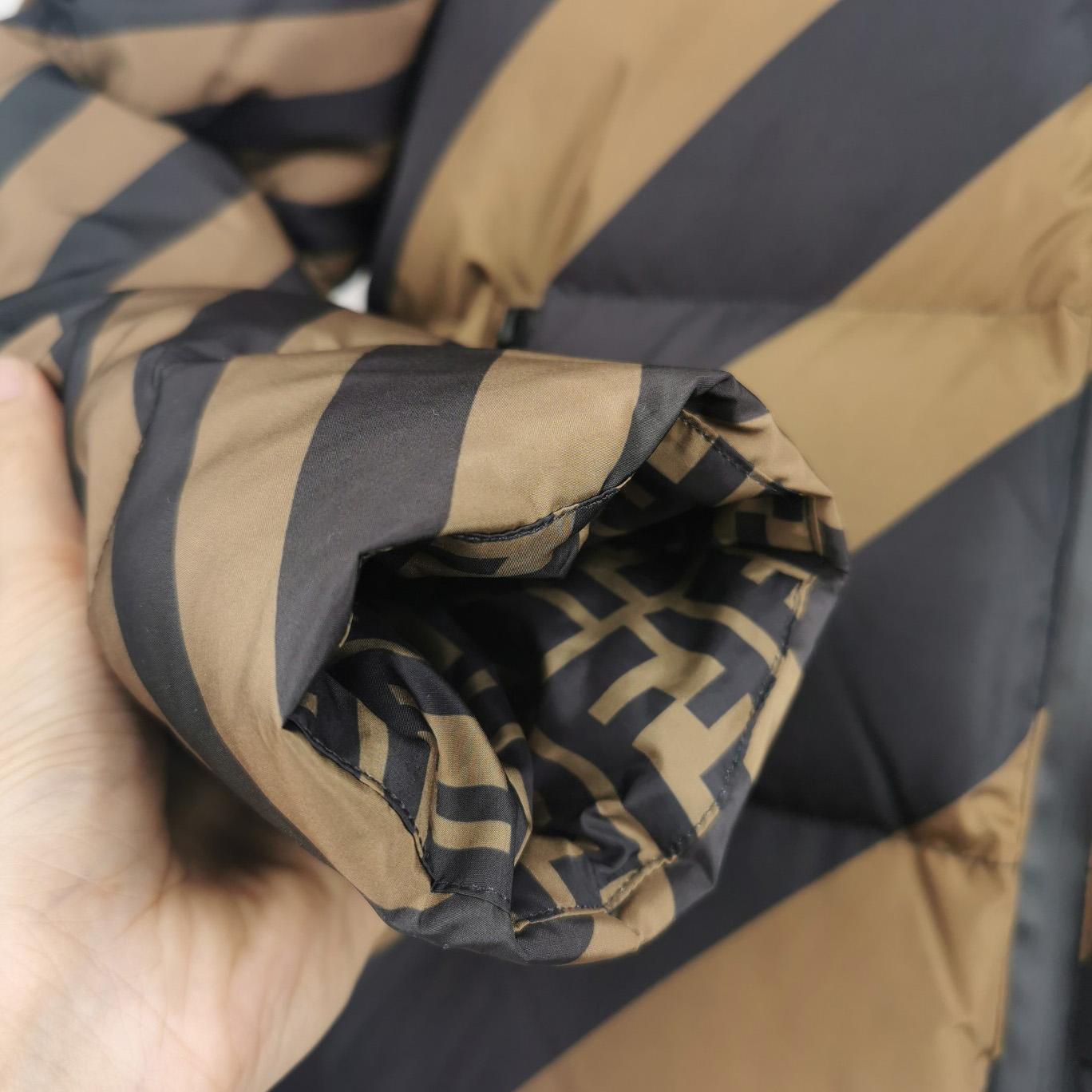 Fendi Brown Nylon Down Jacket - 