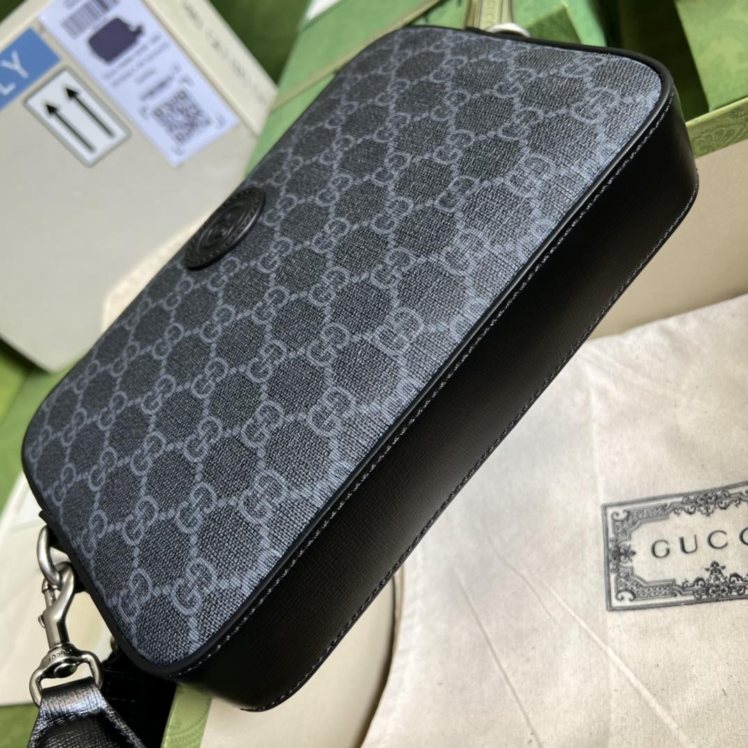 Gucci Shoulder Bag With Interlocking G(24.5-16-4.5cm) - 