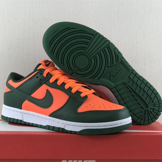 Nike Dunk Low “Miami Hurricanes” Sneaker   DD1391-300 - DesignerGu