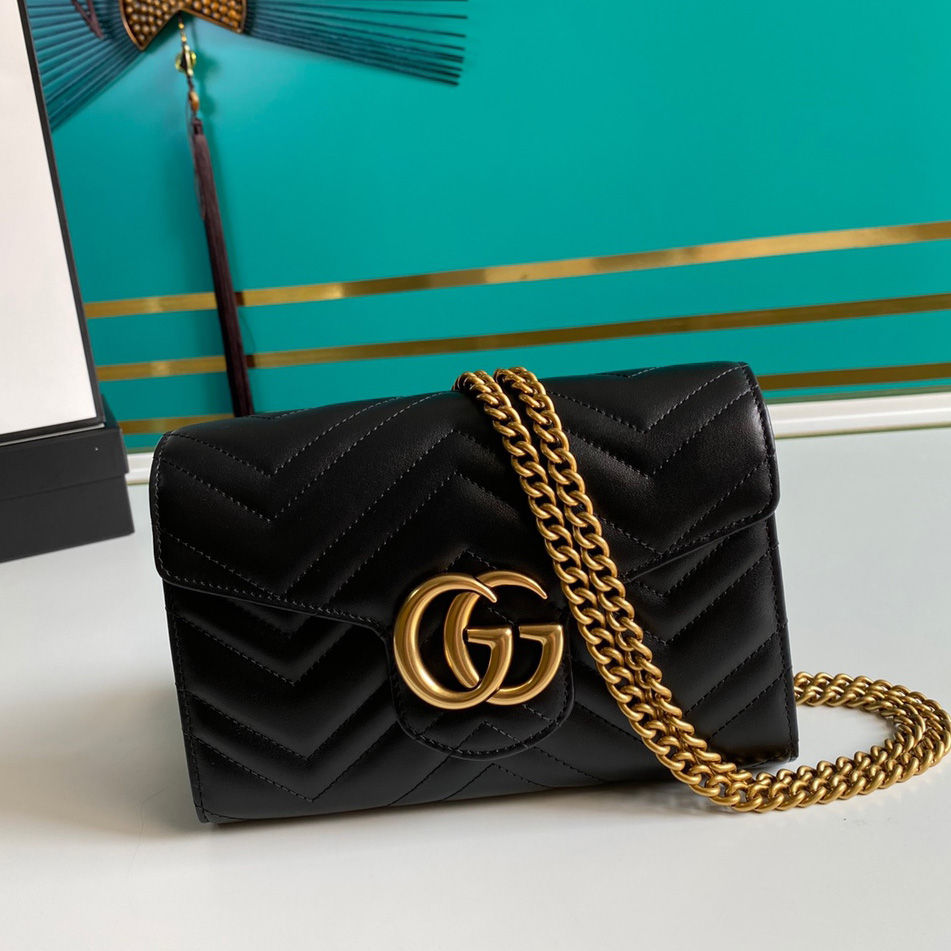 Gucci Leather Shoulder Bag(20-13-6cm)   474575 - DesignerGu