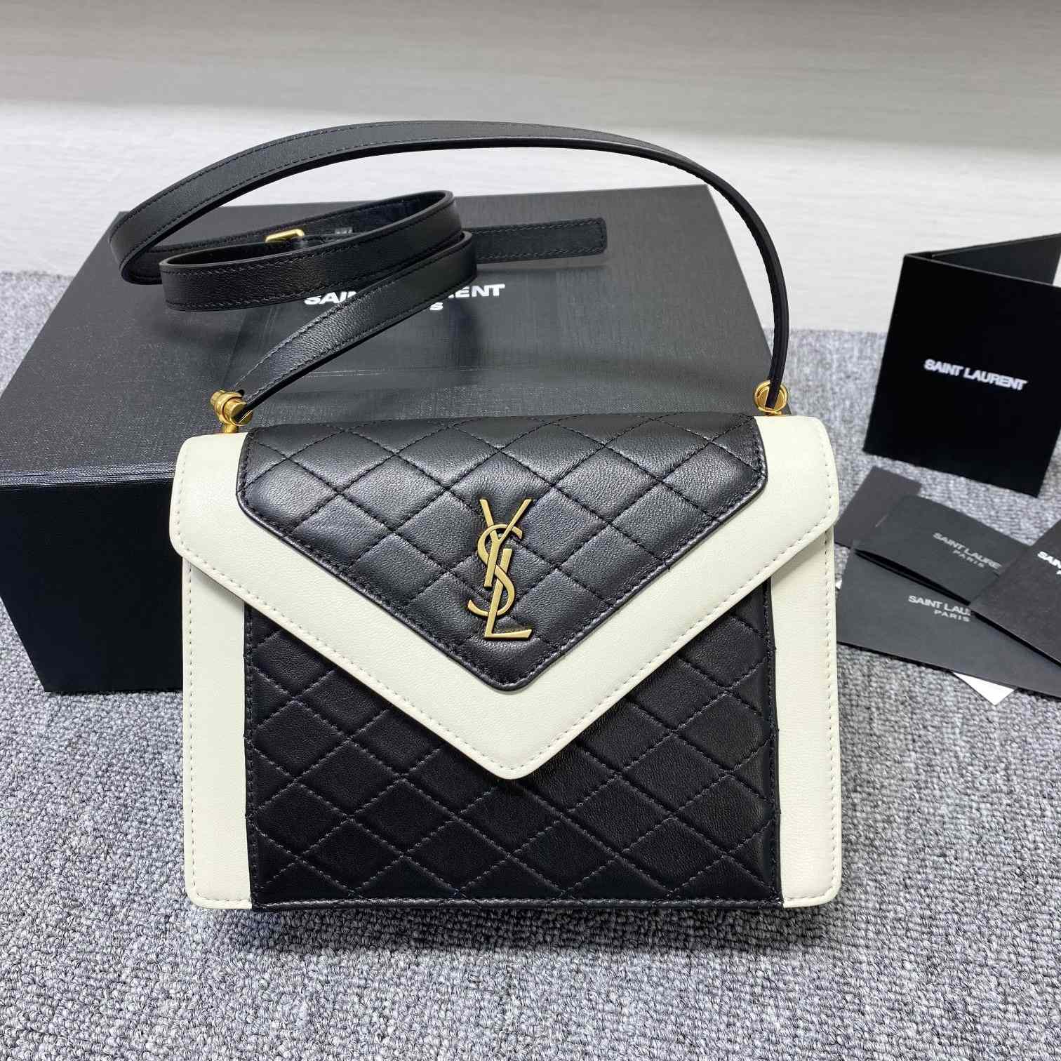 Saint Laurent Gaby Mini Satchel In Quilted Lambskin - 