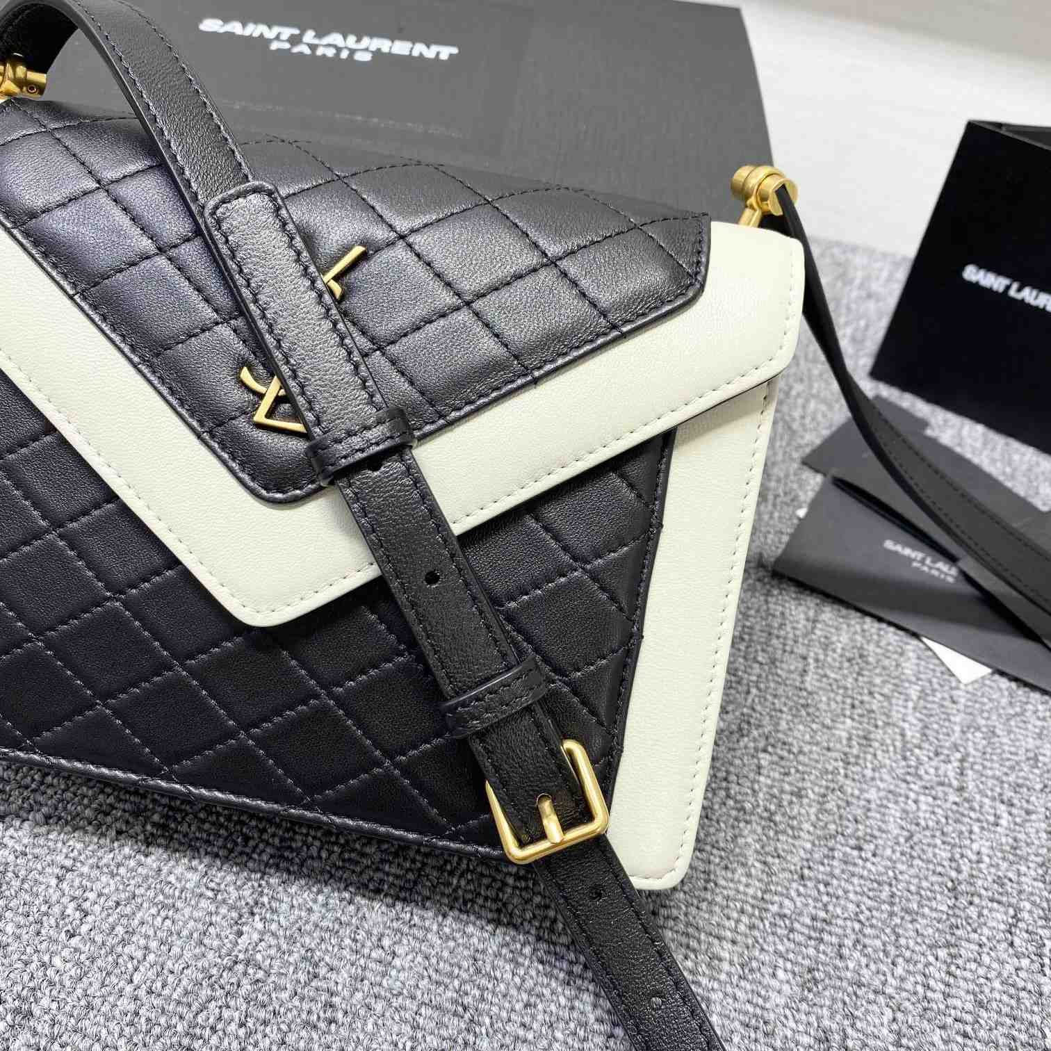 Saint Laurent Gaby Mini Satchel In Quilted Lambskin - 