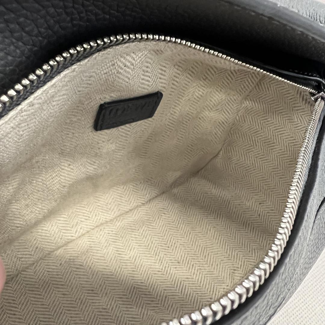 Loewe Small Puzzle Bag In Soft Grained Calfskin Grey Color - DesignerGu